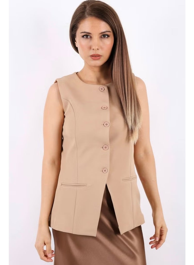 Ritnice Women's Finery Beige Vest - Image 4
